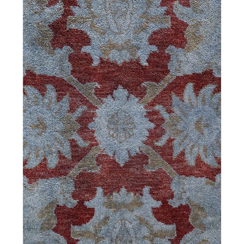 Overdyed One-of-a-Kind Hand-Knotted Area Rug - Gray - 6' 1" x 9' 1"