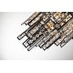 preview thumbnail 8 of 9, 6-Light Modern Contemporary Antique Black Crystal Chandelier - 25.6"H x 15.7"W x 15.7"D