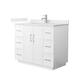 Option White / Giotto Quartz Top / Brushed Nickel