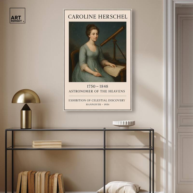 Early Female Astronomer Canvas by Art Remedy
