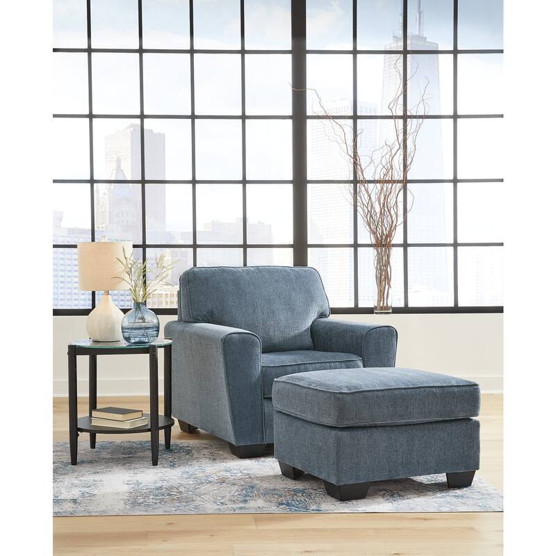 Signature Design by Ashley Cashton 2-Piece Upholstery Package - 39" W x 38" D x 39" H - Blue