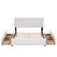preview thumbnail 7 of 12, Queen Size Murphy Bed Wall Bed w/ Drawer and a set of Sockets & USB Ports, Pulley Structure Design for Kids Teens Adults, White