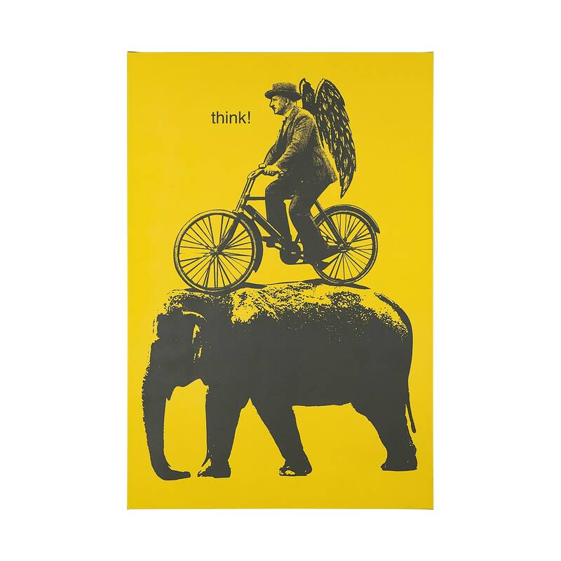 Think (40 x 60) Canvas Art Print - Large