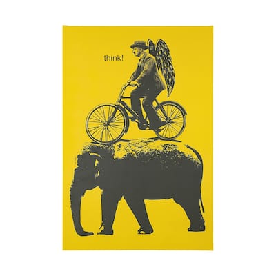 Think (40 x 60) Canvas Art Print