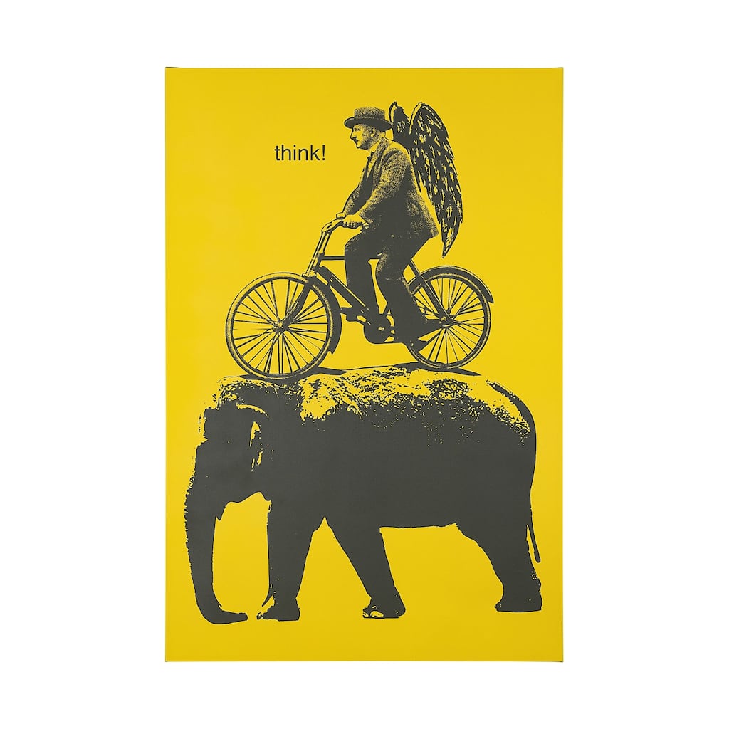 Think (40 x 60) Canvas Art Print