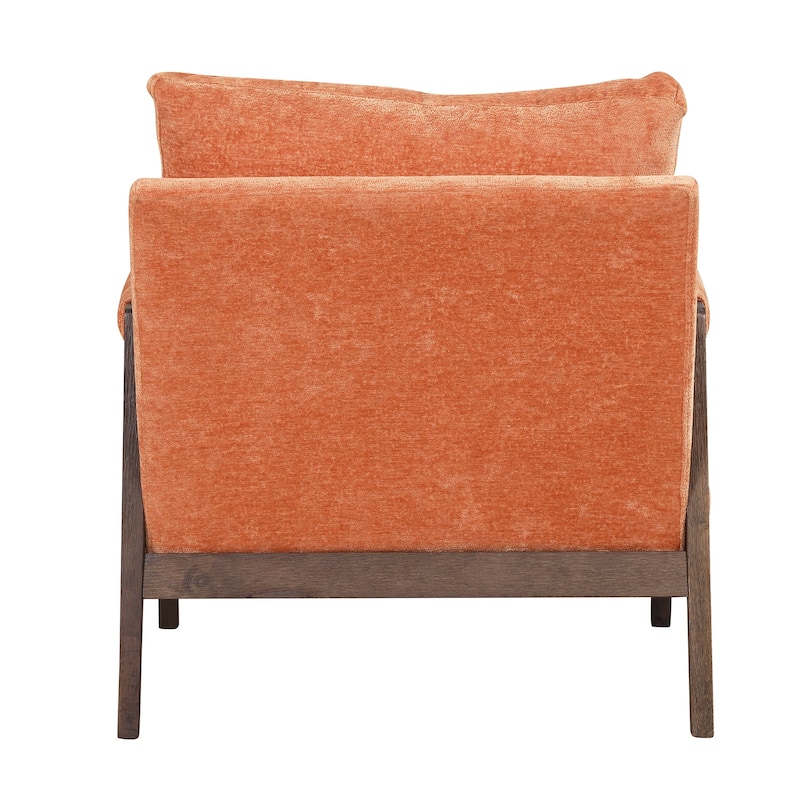Mid-Century Velvet Accent Chair with Thick Seat Cushion for Living Room,Bedroom,Studio