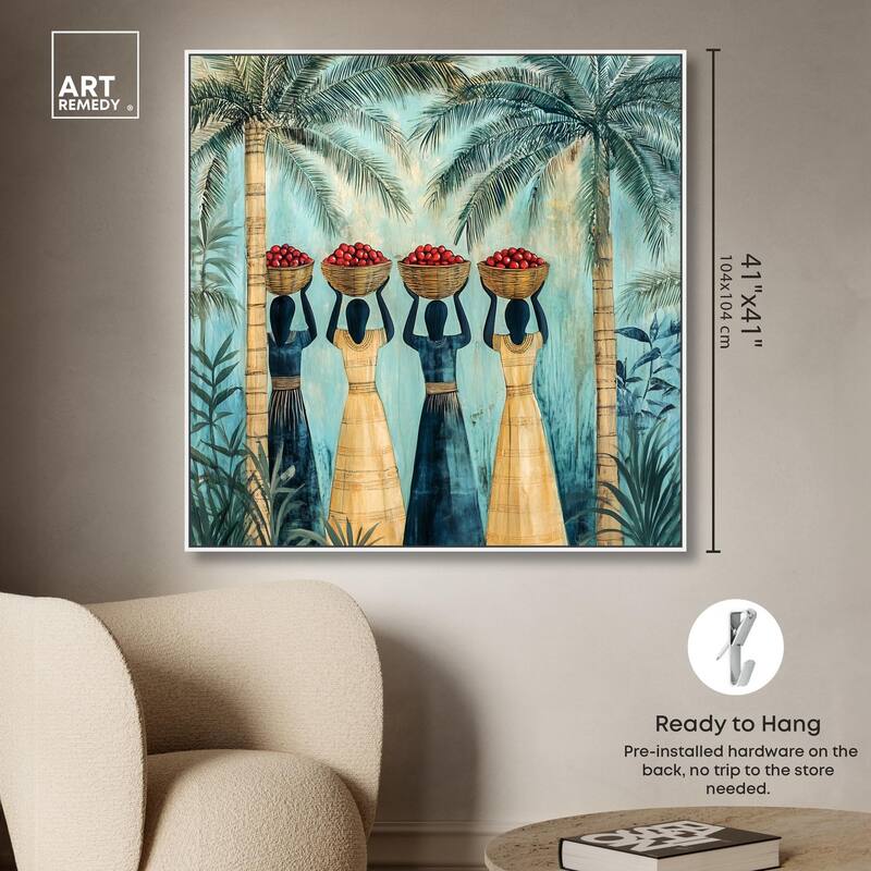 Walk Under Palms Canvas by Art Remedy