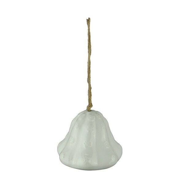 White Ceramic Art Jellyfish Hanging Air Plant Holder - 4 X 5 X 5 inches