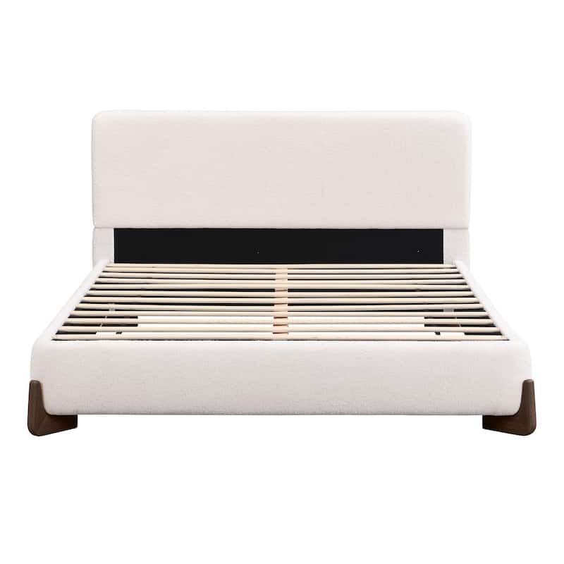 Christopher Knight Home Full/Queen/King Size Boucle Upholstered Platform Bed