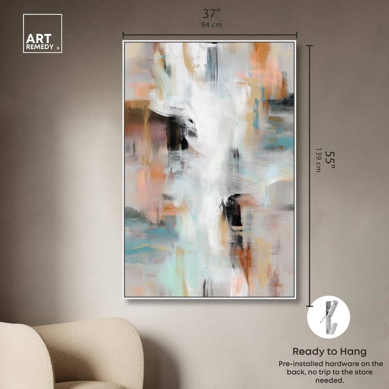 Gilded Mist Canvas by Art Remedy