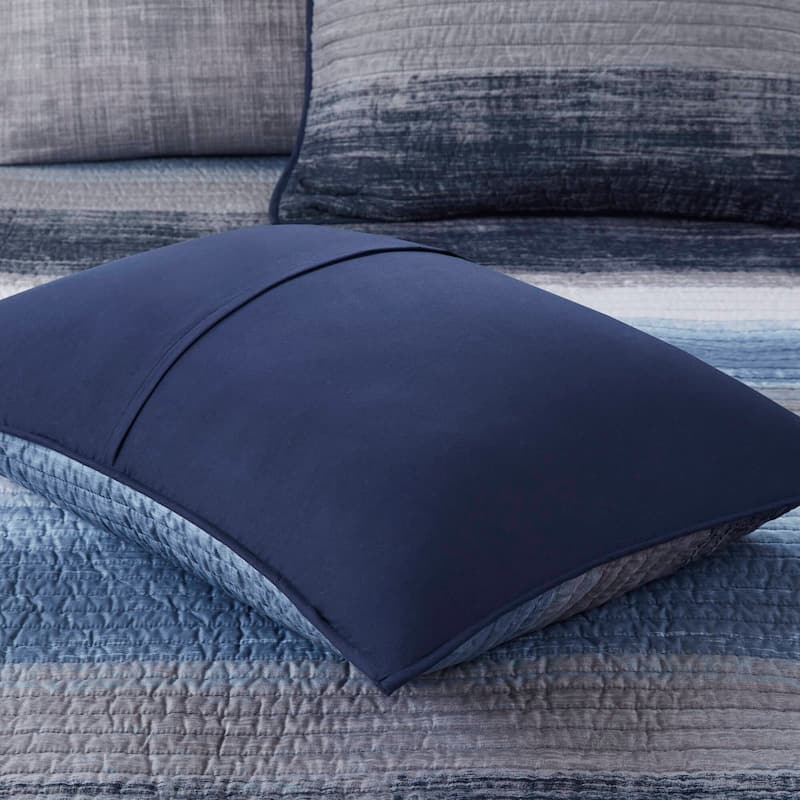 Madison Park Essentials Barret Quilt Set with Cotton Bed Sheets