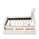preview thumbnail 40 of 45, Roomfitters Twin/Full Size Velvet Platform Bed with Rabbit-Shaped Headboard, Drawers, Bed-End Storage Pocket