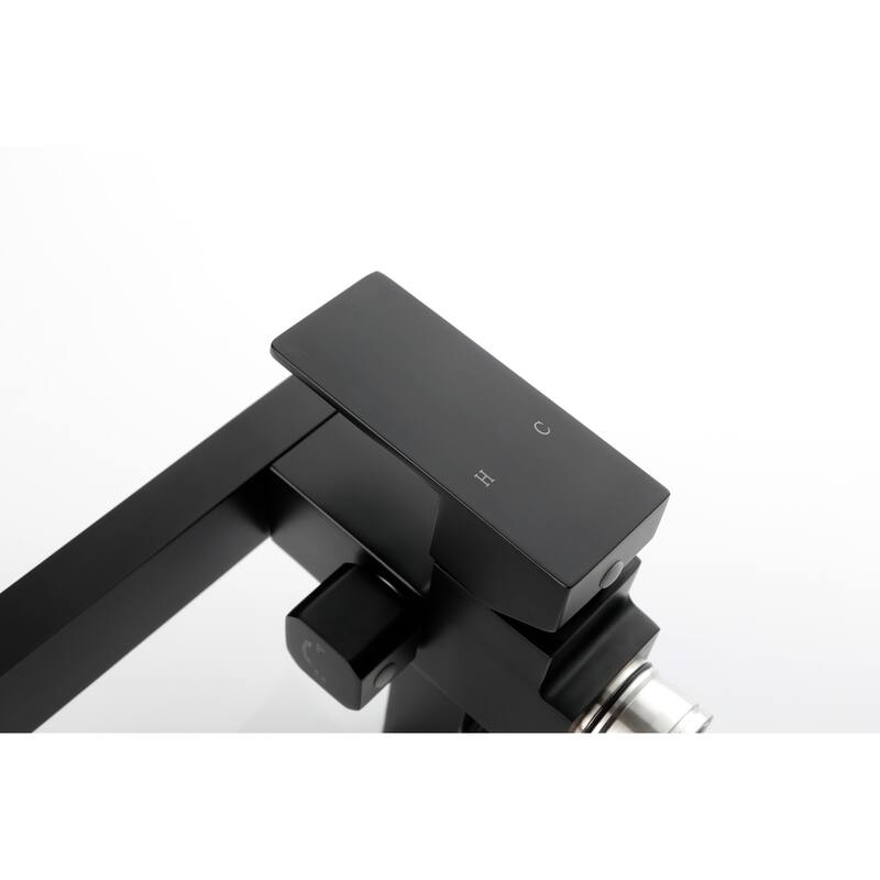 Floor Mounted Tub Faucet High Flow Freestanding Tub Filler Faucet with Handheld Shower Head and Swivel Spout