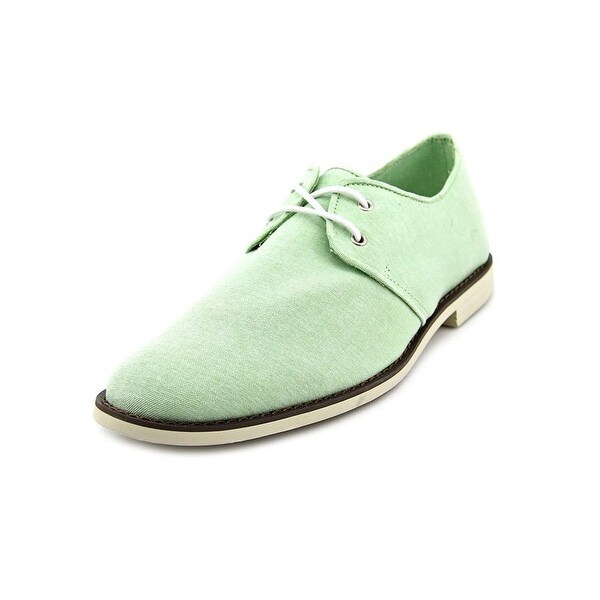 Generic Surplus Klein Men Round Toe Canvas Green Oxford