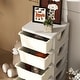 preview thumbnail 26 of 25, Qaba 4 Tier Kids Storage Unit, 4 Drawer Chest Toy Organizer Plastic Bins for Kids Bedroom Nursery Kindergarten Living Room