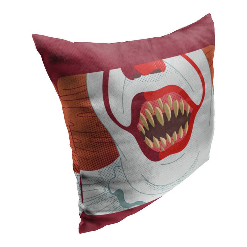 Warner Brothers Horror It 2 Smile Wide 18 Inch Throw Pillow