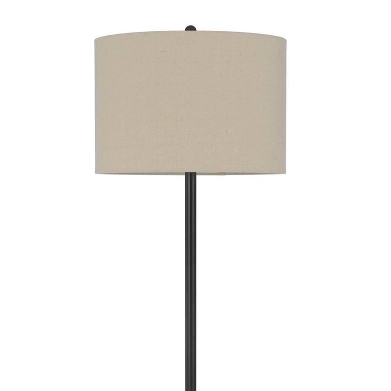 62 Inch Metal Floor Lamp, Tray, Dimmer, 2 USB Ports, Bronze