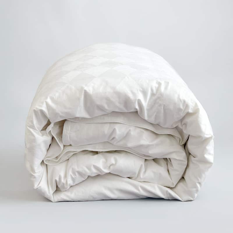 Damask Diamond Pattern | European White Down Comforter | All Natural White Down | Luxurious Sleeping Duvet -  European White Down Comforter | All Natural White Down | Luxurious Sleeping Duvet|Queen - Summer