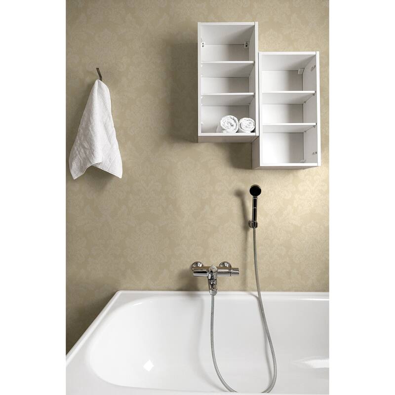 Seabrook Designs Imogene Acanthus Damask Unpasted Wallpaper