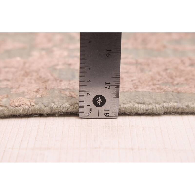 ECARPETGALLERY Hand-knotted Legacy Sage, Tan Silk, Wool Rug - 8'9 x 12'1