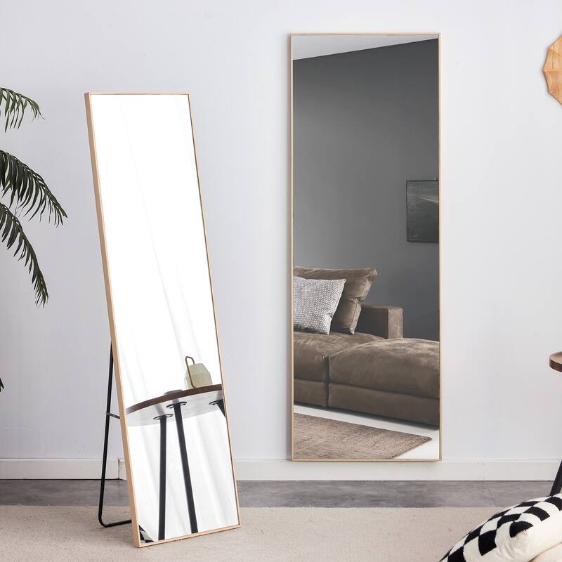 3rd generation, solid wood frame full length mirror, large floor mirror