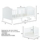preview thumbnail 7 of 17, Gymax 2-in-1 Convertible Toddler Bed Kids Wooden Bedroom Furniture w/