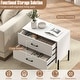 preview thumbnail 6 of 7, Gymax 2-Drawer Dresser w/Metal Legs & Handles Drawers & Anti-Tipping