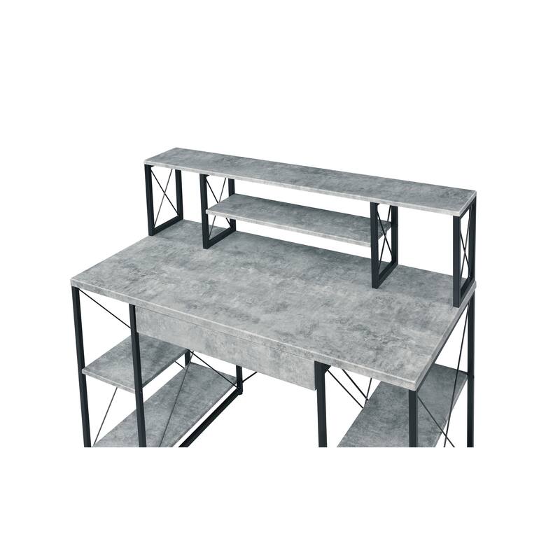 Versatile Modern Writing Desk with Sturdy Construction and Ample Storage