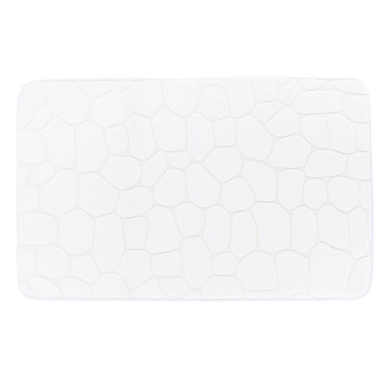 Memory Foam Bath Mat Pebble Design 32x20