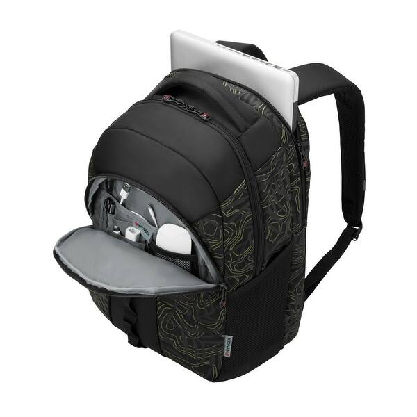 Shop Swiss Gear Wenger Sun 16 Inch Laptop Backpack Black Fern