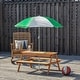 preview thumbnail 10 of 18, Outsunny Kids Picnic Table with Umbrella and Storage Inside, Sand and Water Table, Kids Outdoor Furniture - 36.5" x 33.5" x 19"