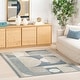preview thumbnail 23 of 50, Nuloom Rhona Modern Geometric Recycled Area Rug 4' x 6' - Blue - Rectangle