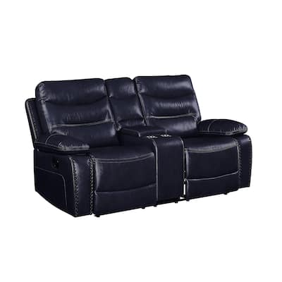 Graton Horizontal Tufted with Nailhead Trim Reclining Loveseat