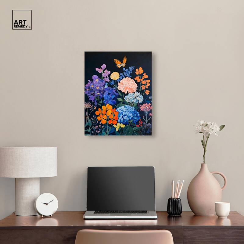 Twilight Blossoms I Canvas by Art Remedy, Gallery Wrapped