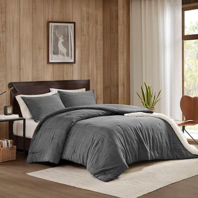 2PCS Twin/Twin XL Twill Washed Comforter Set