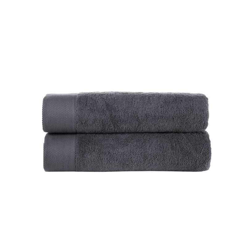 Brooks Brothers Solid Signature 2 pcs Bath Sheets