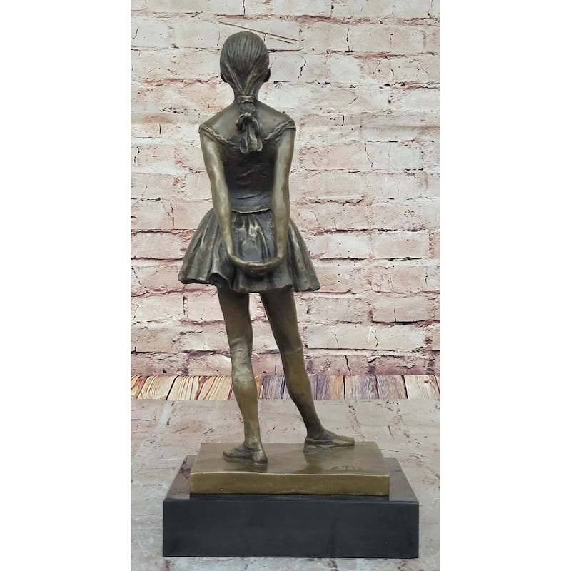 The Little Fourteen Year Old Dancer Bronze Ballerina Sculpture After Edgar Degas