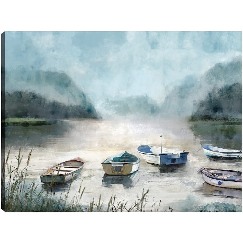 Lake Gathering By Studio Arts Canvas Art Print