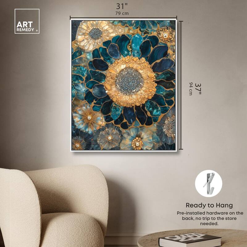 Opulent Geode II Canvas by Art Remedy
