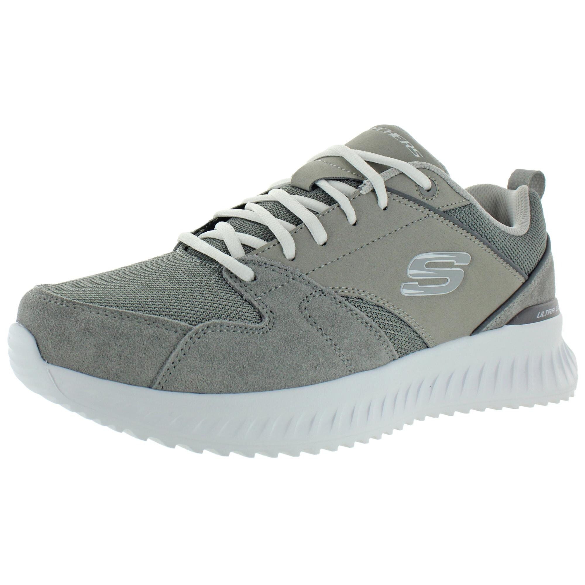 skechers mens white trainers