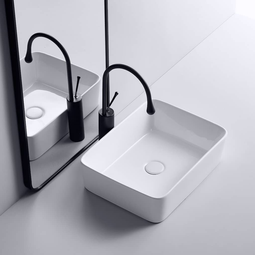 Eridanus 19" x 15" Rectangular Countertop Bathroom Vessel Sink