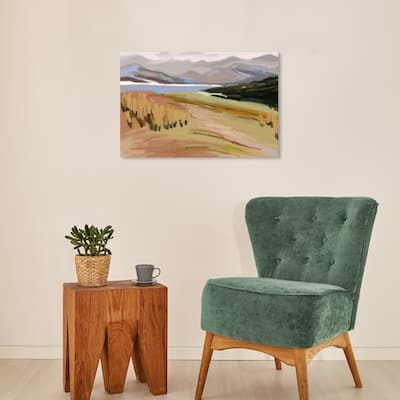 Wynwood Studio Canvas Nature and Landscape This Land View Brown and Modern & Contemporary Wall Art Canvas Print