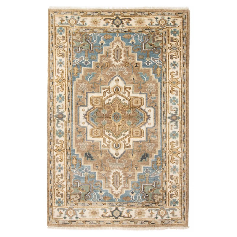 ECARPETGALLERY Hand-knotted Jules Serapi Beige Wool Rug - 5'2 x 7'11 - Beige - 5'2 x 7'11