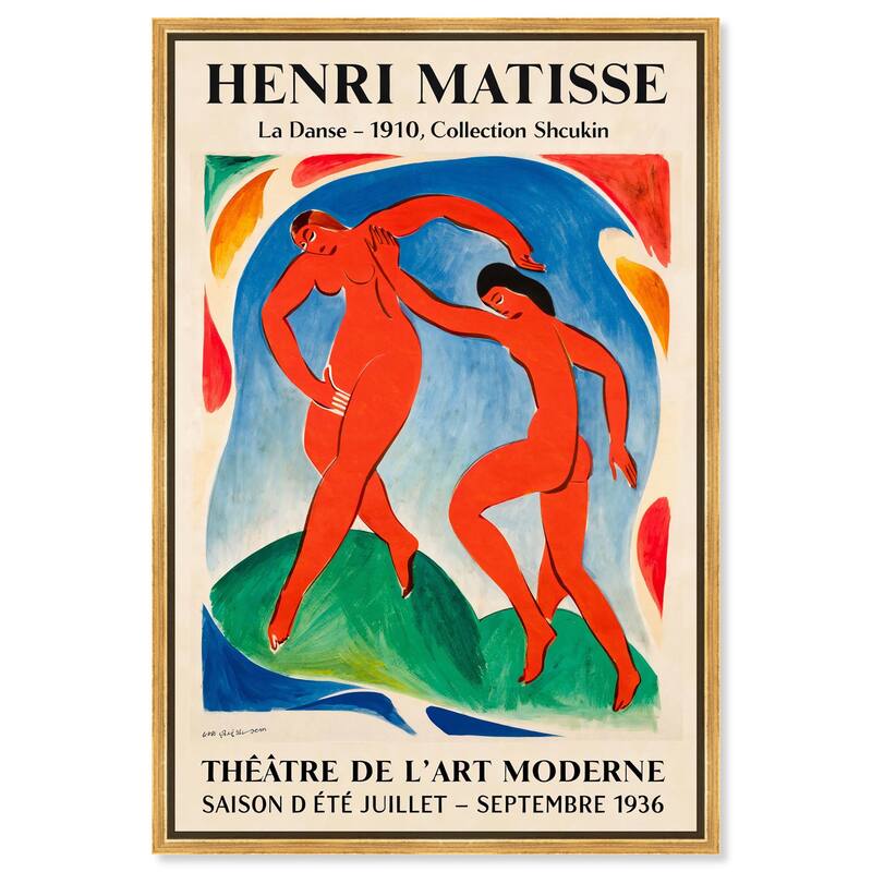 Dance by Henri Matisse Canvas by Art Remedy - Gold - 10" x 15"