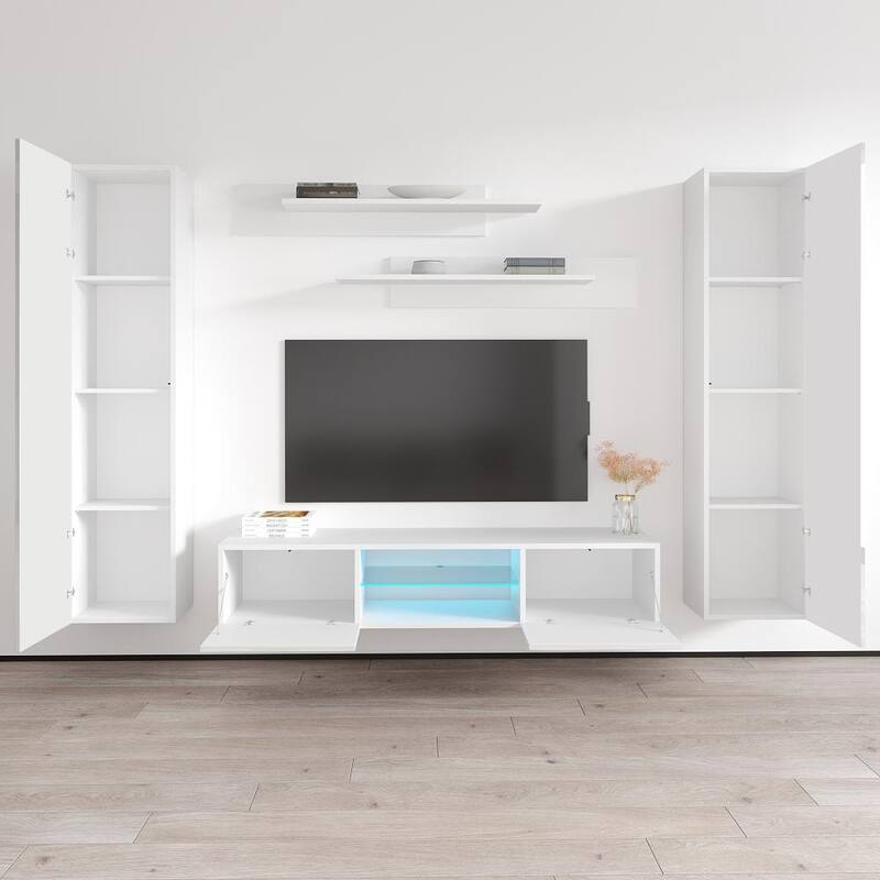 Fly AB1 33TV Wall Mounted Floating Modern Entertainment Center
