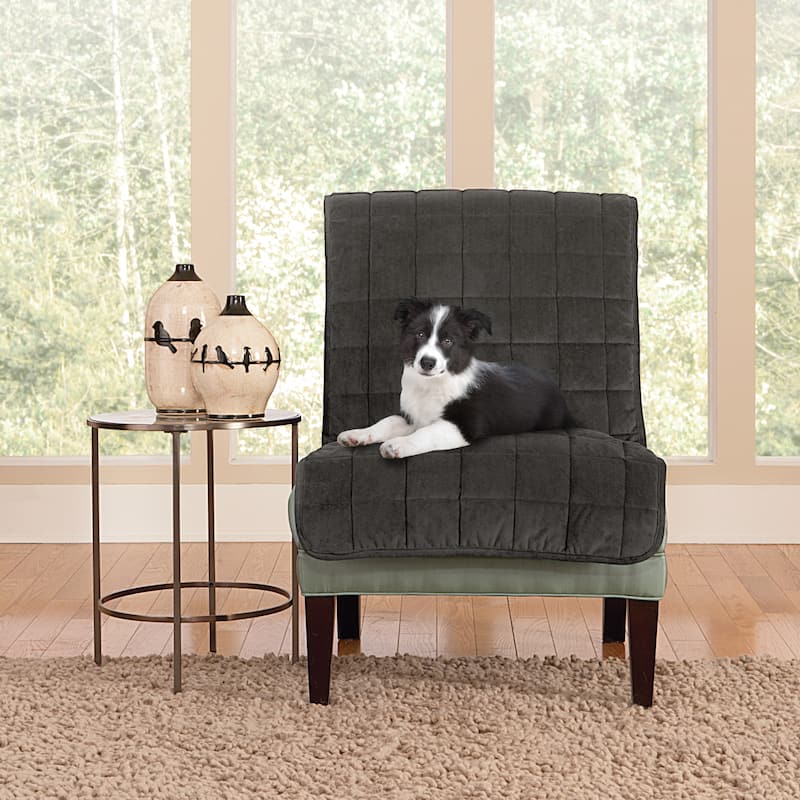 SureFit Deluxe Pet Armless Chair Furniture Cover