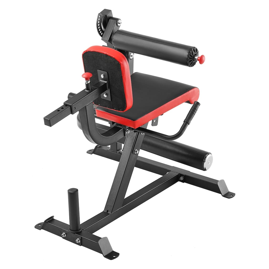 Multi-Function Leg Press and Curl Machine with Adjustable Backrest and Cushion for Home Gym - 44 x 36 x 36 inch