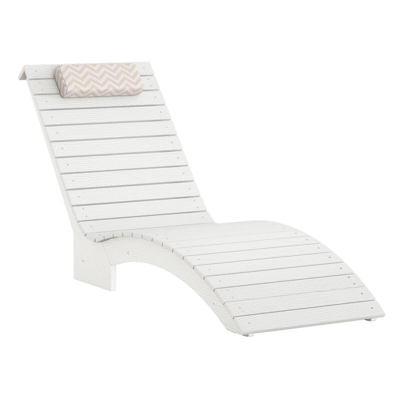HDPS Pool Lounge Chairs, Single Waterproof Sun Lounge Chaise With Headrest For In Pool, White/Blue/Orange/Black