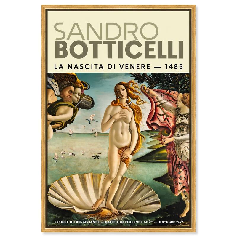 Renaissance Birth of Beauty Canvas by Art Remedy - 10" x 15" - Gold