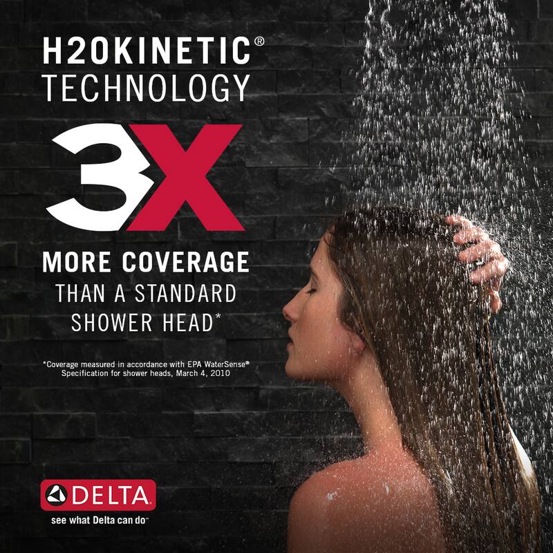 Delta Universal Showering 1.75 GPM Multi Function Rain Shower Head